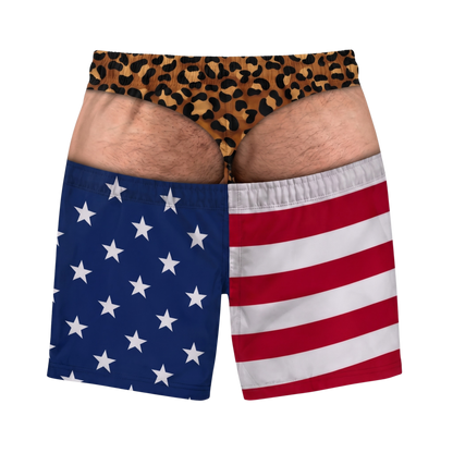 Beach Bum - Fake Butt Swim Trunks