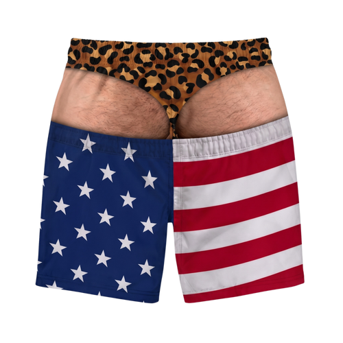 Beach Bum - Fake Butt Swim Trunks