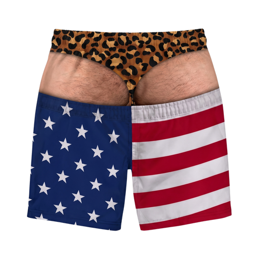 Beach Bum - Fake Butt Swim Trunks