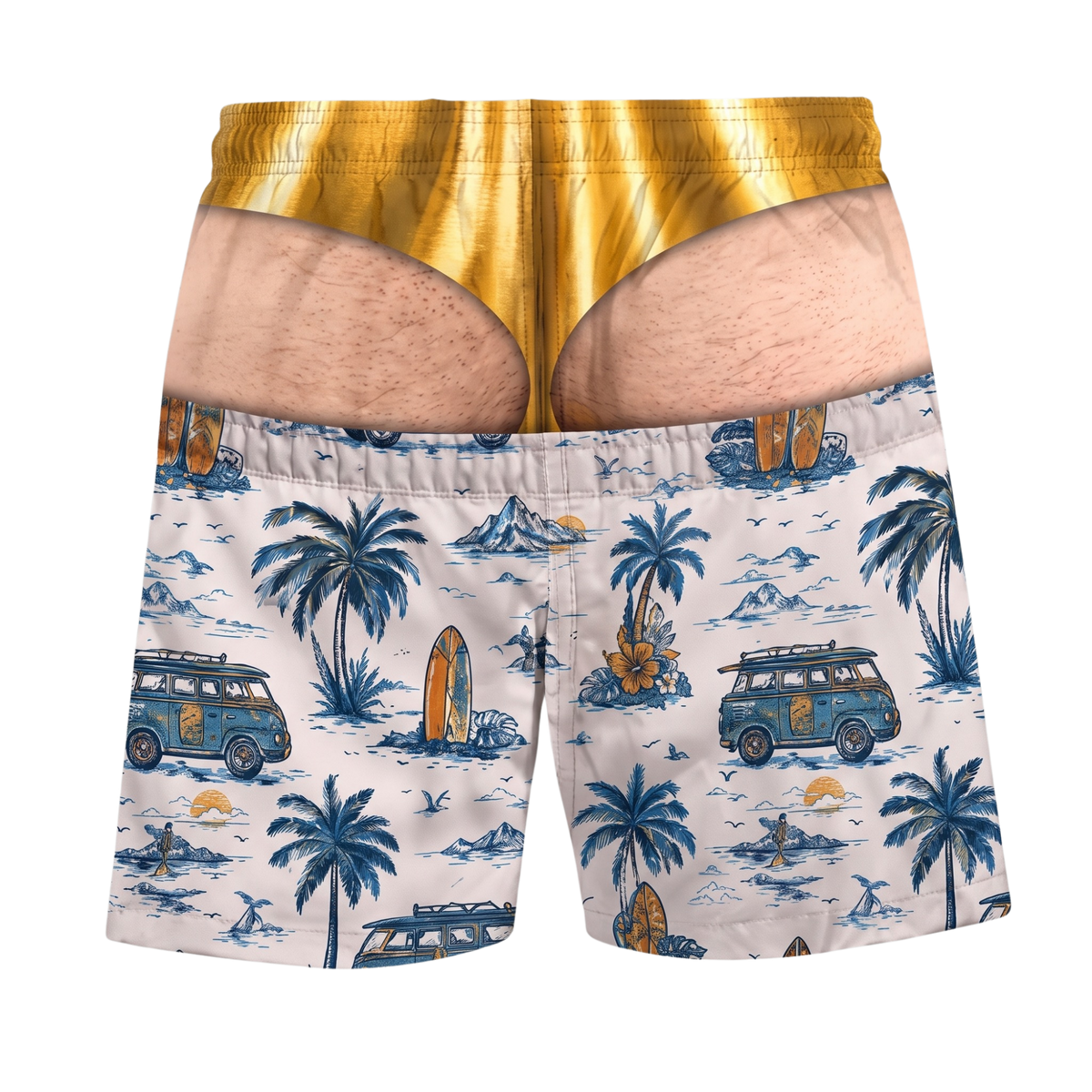 Beach Bum - Fake Butt Swim Trunks