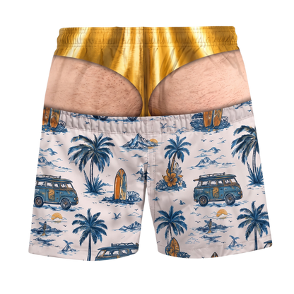 Beach Bum - Fake Butt Swim Trunks