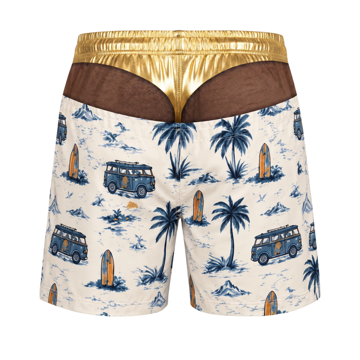 Beach Bum - Fake Butt Swim Trunks