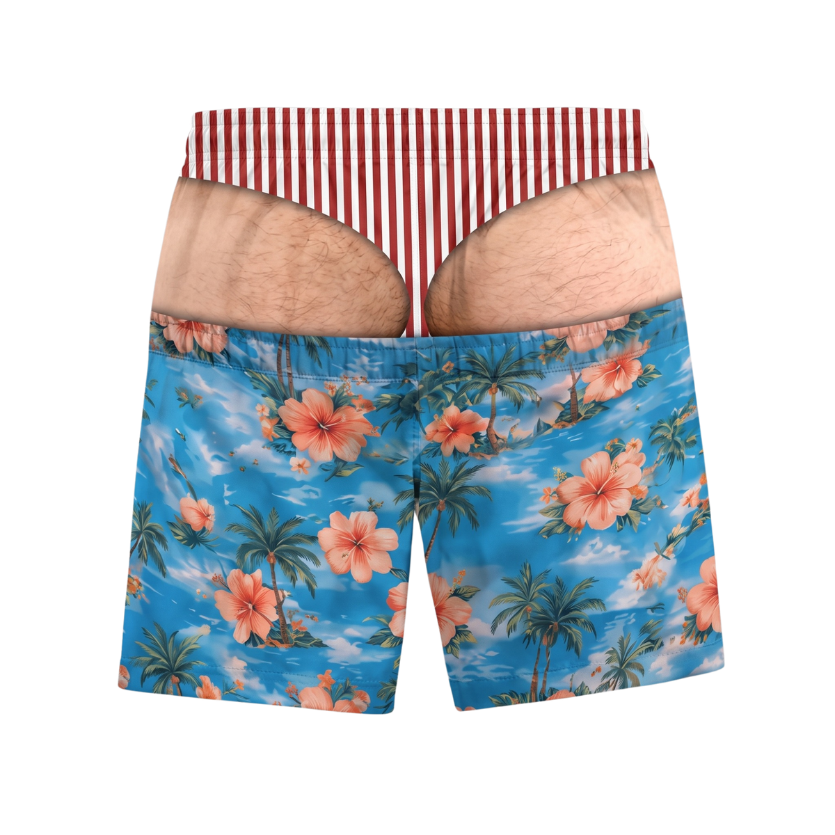 Beach Bum - Fake Butt Swim Trunks