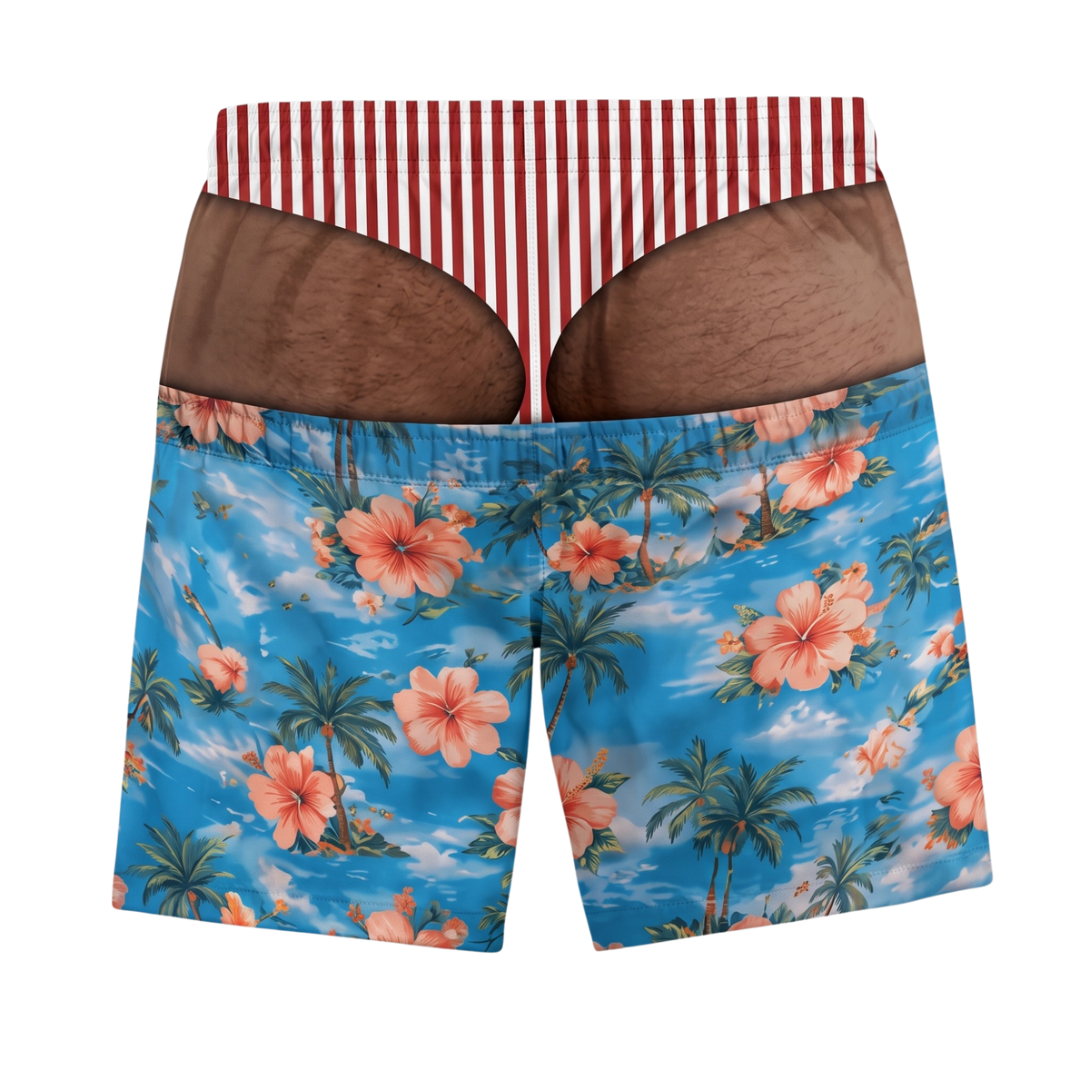 Beach Bum - Fake Butt Swim Trunks