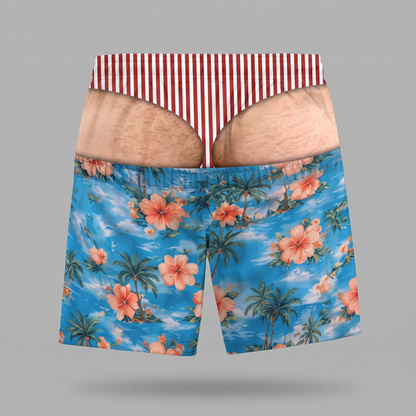 Beach Bum - Fake Butt Swim Trunks