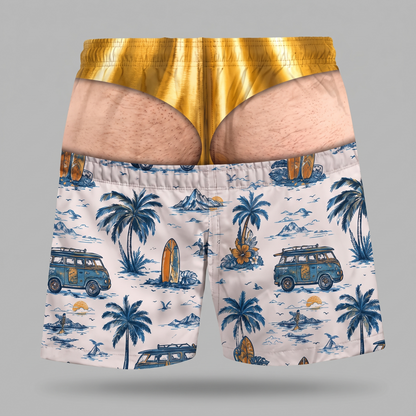Beach Bum - Fake Butt Swim Trunks