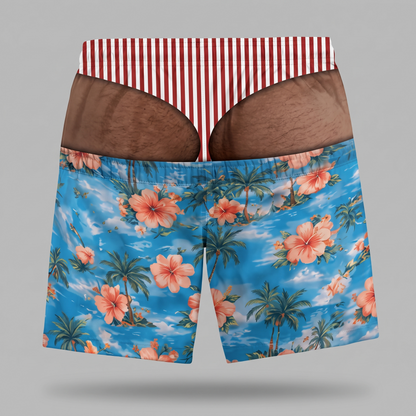 Beach Bum - Fake Butt Swim Trunks